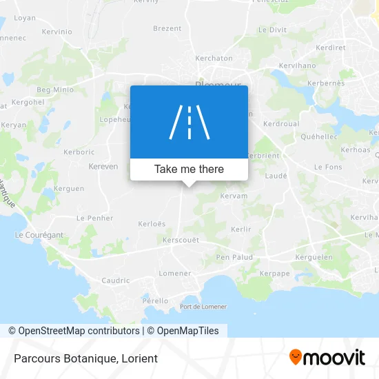 Parcours Botanique map