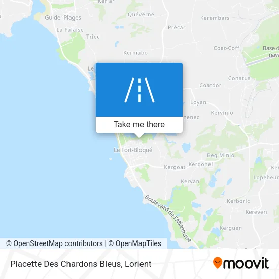 Placette Des Chardons Bleus map