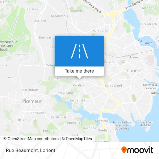 Rue Beaumont map