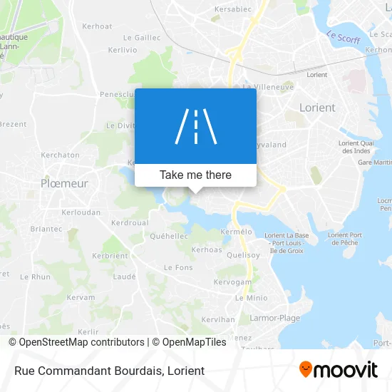 Mapa Rue Commandant Bourdais
