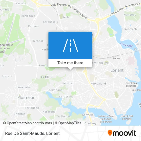 Rue De Saint-Maude map