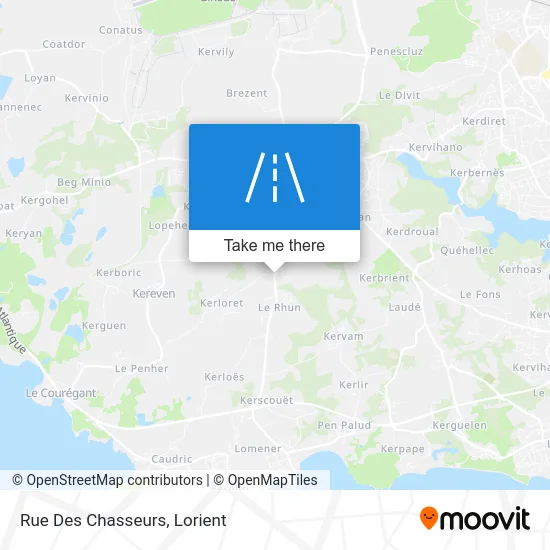 Mapa Rue Des Chasseurs