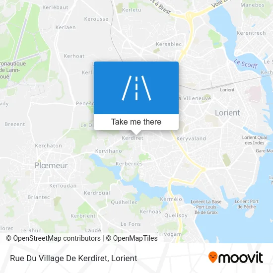 Rue Du Village De Kerdiret map