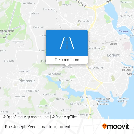 Rue Joseph Yves Limantour map