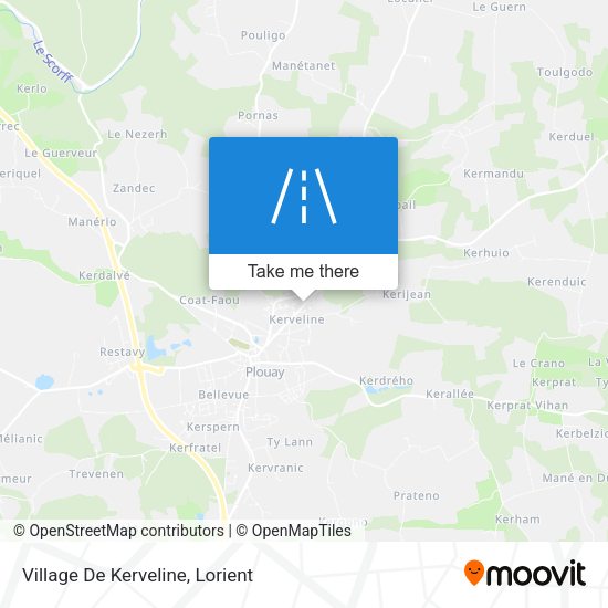 Village De Kerveline map