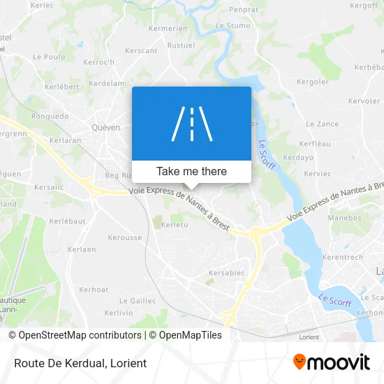 Route De Kerdual map