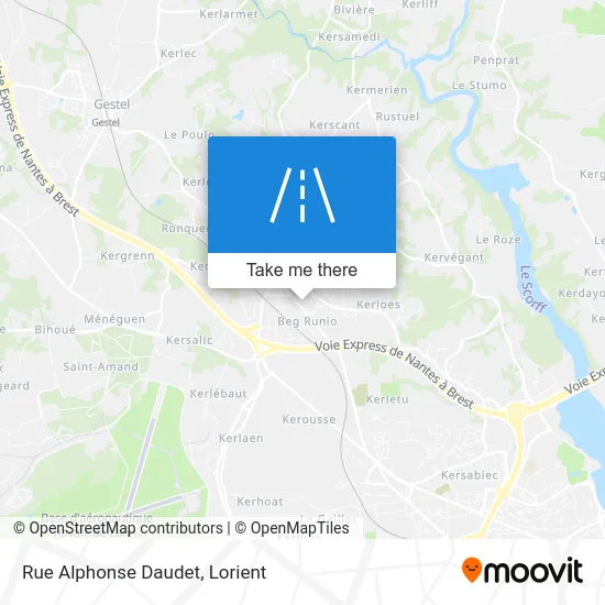 Rue Alphonse Daudet map