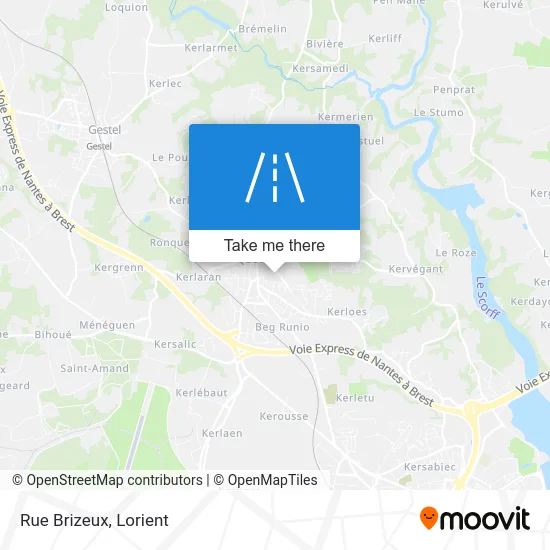 Rue Brizeux map