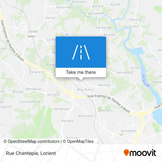 Mapa Rue Chantepie
