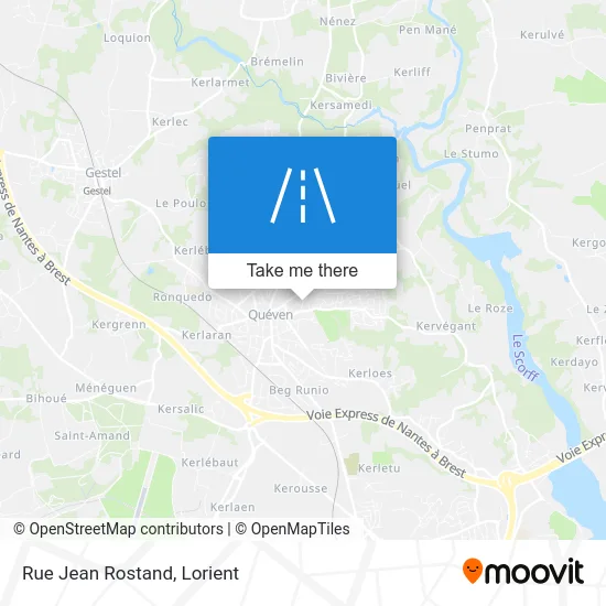 Rue Jean Rostand map