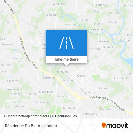 Résidence Du Bel-Air map