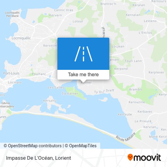 Impasse De L'Océan map