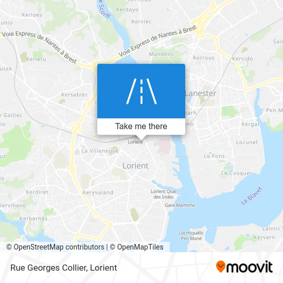 Rue Georges Collier map