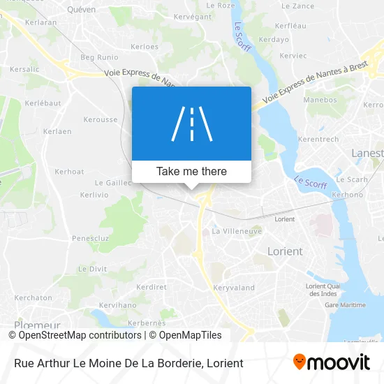 Rue Arthur Le Moine De La Borderie map