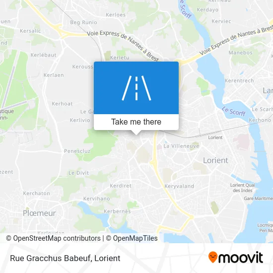 Rue Gracchus Babeuf map