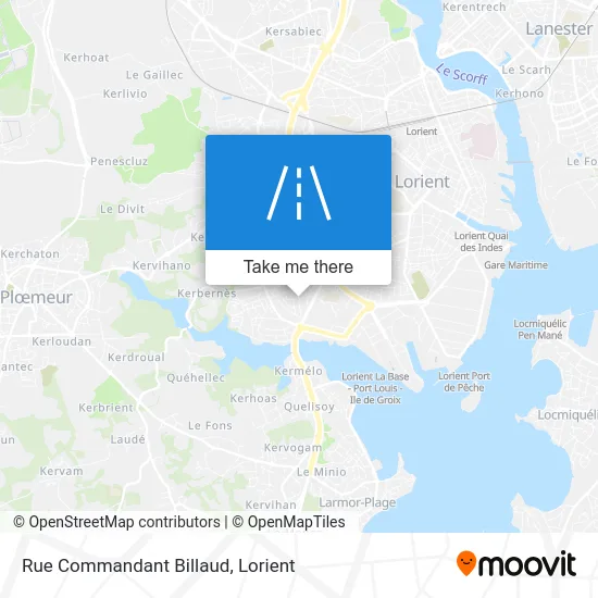 Mapa Rue Commandant Billaud