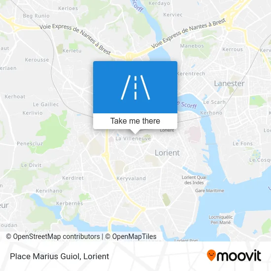 Place Marius Guiol map