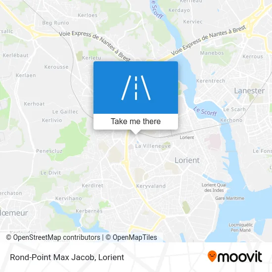 Mapa Rond-Point Max Jacob