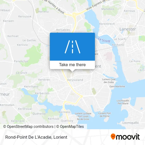 Rond-Point De L'Acadie map