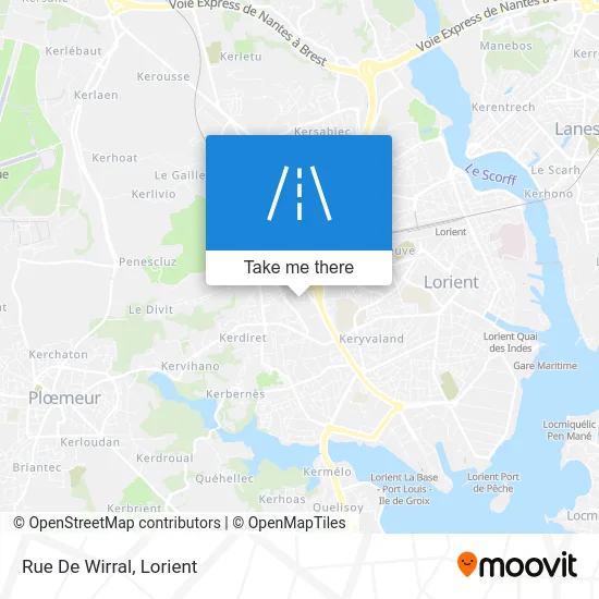 Rue De Wirral map
