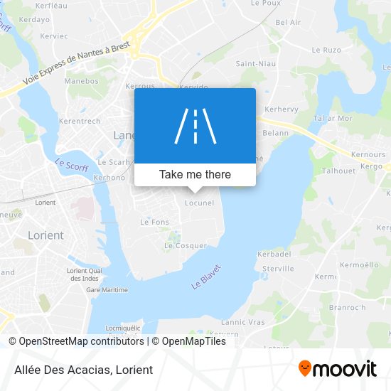 Allée Des Acacias map
