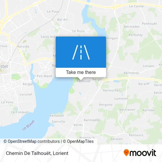 Chemin De Talhouët map