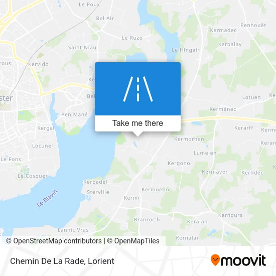 Chemin De La Rade map