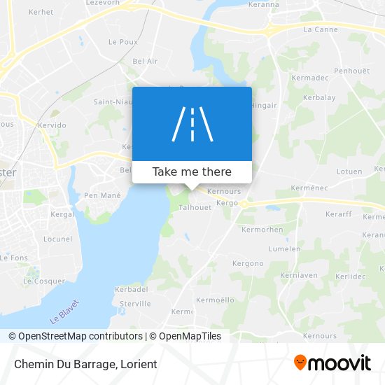 Chemin Du Barrage map