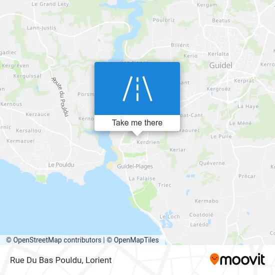 Rue Du Bas Pouldu map