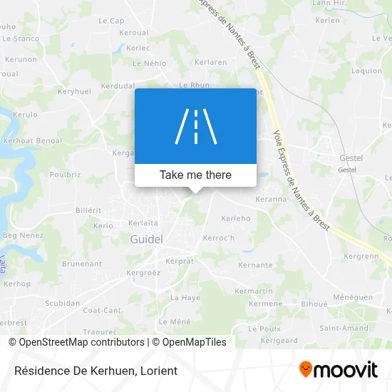 Résidence De Kerhuen map
