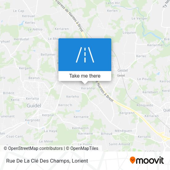 Rue De La Clé Des Champs map