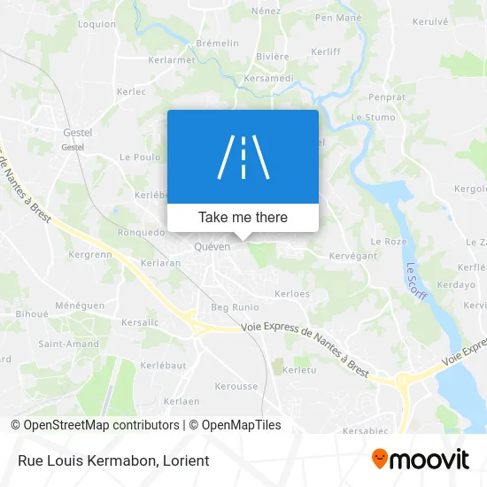 Rue Louis Kermabon map