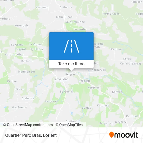 Quartier Parc Bras map