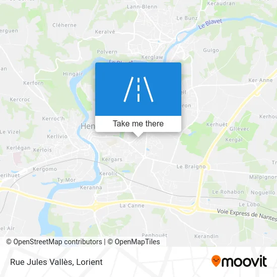 Rue Jules Vallès map