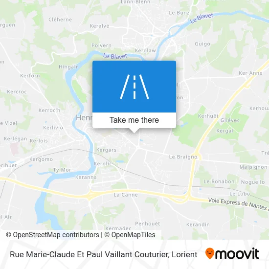 Rue Marie-Claude Et Paul Vaillant Couturier map