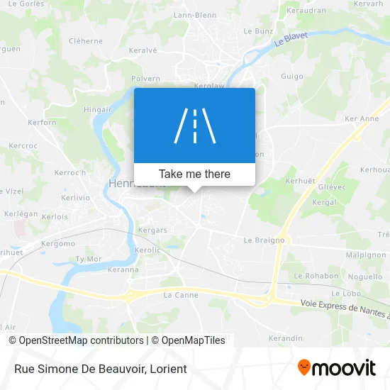 Rue Simone De Beauvoir map