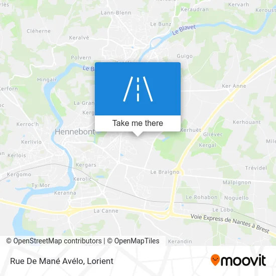 Rue De Mané Avélo map