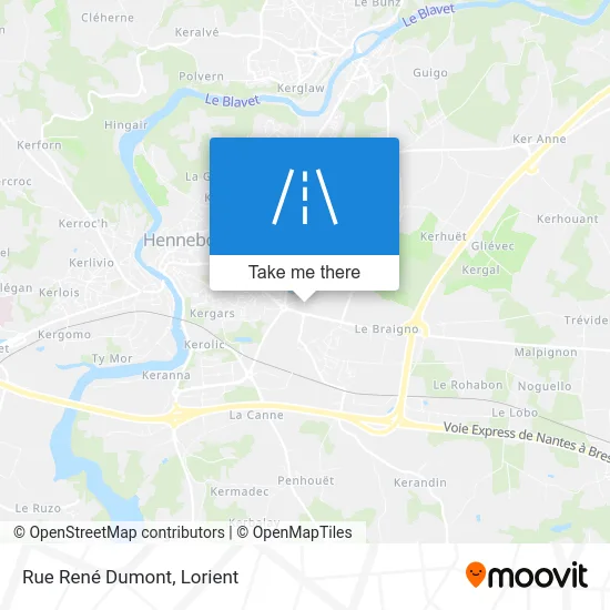 Rue René Dumont map