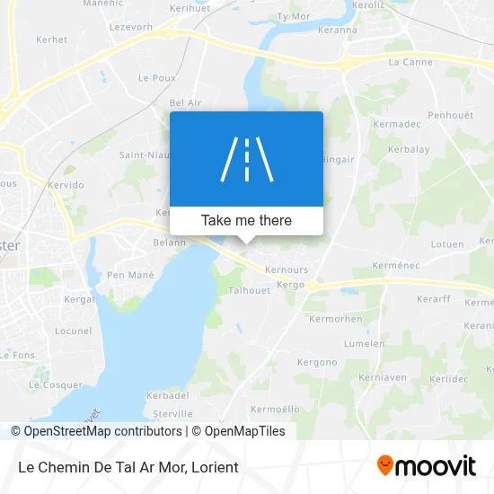 Le Chemin De Tal Ar Mor map