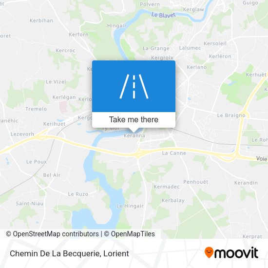 Chemin De La Becquerie map