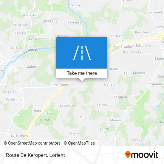 Route De Keropert map