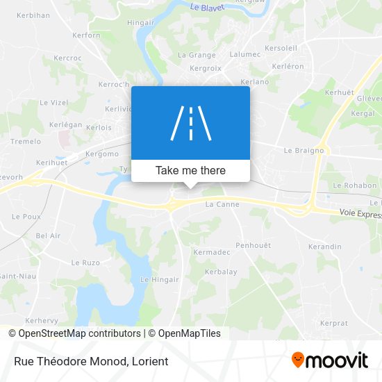 Rue Théodore Monod map