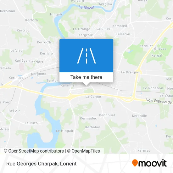 Mapa Rue Georges Charpak