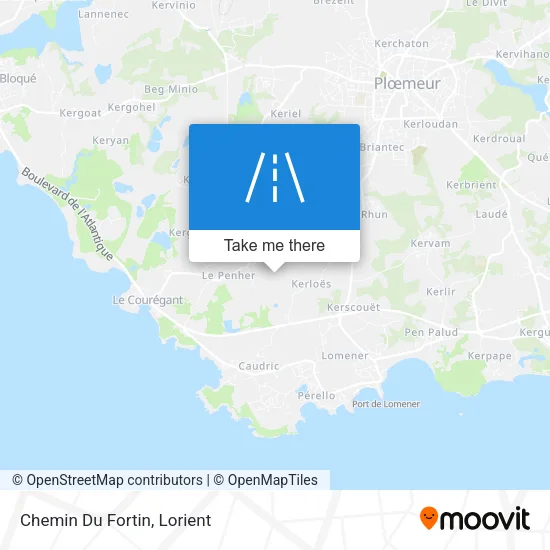 Chemin Du Fortin map