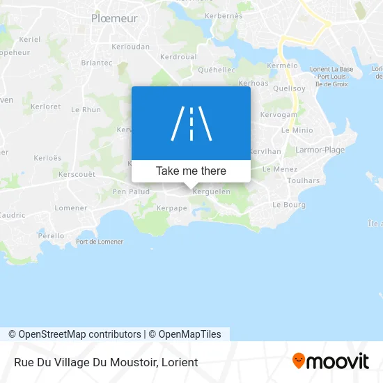 Rue Du Village Du Moustoir map