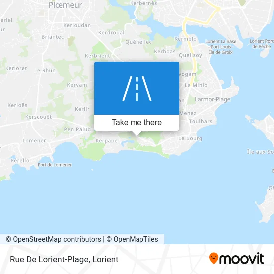 Rue De Lorient-Plage map