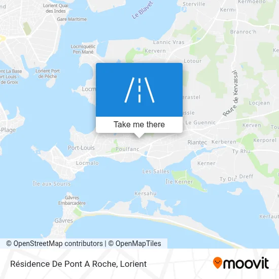 Résidence De Pont A Roche map