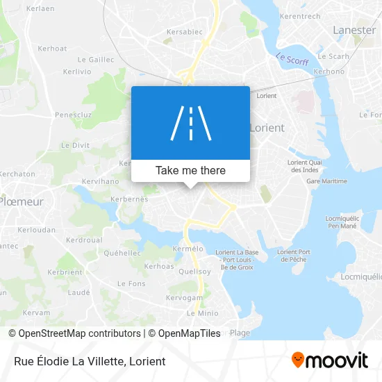 Rue Élodie La Villette map