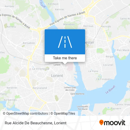 Rue Alcide De Beauchesne map