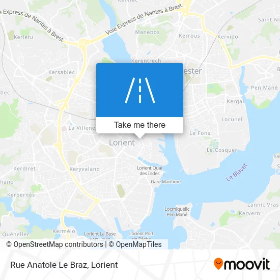 Rue Anatole Le Braz map